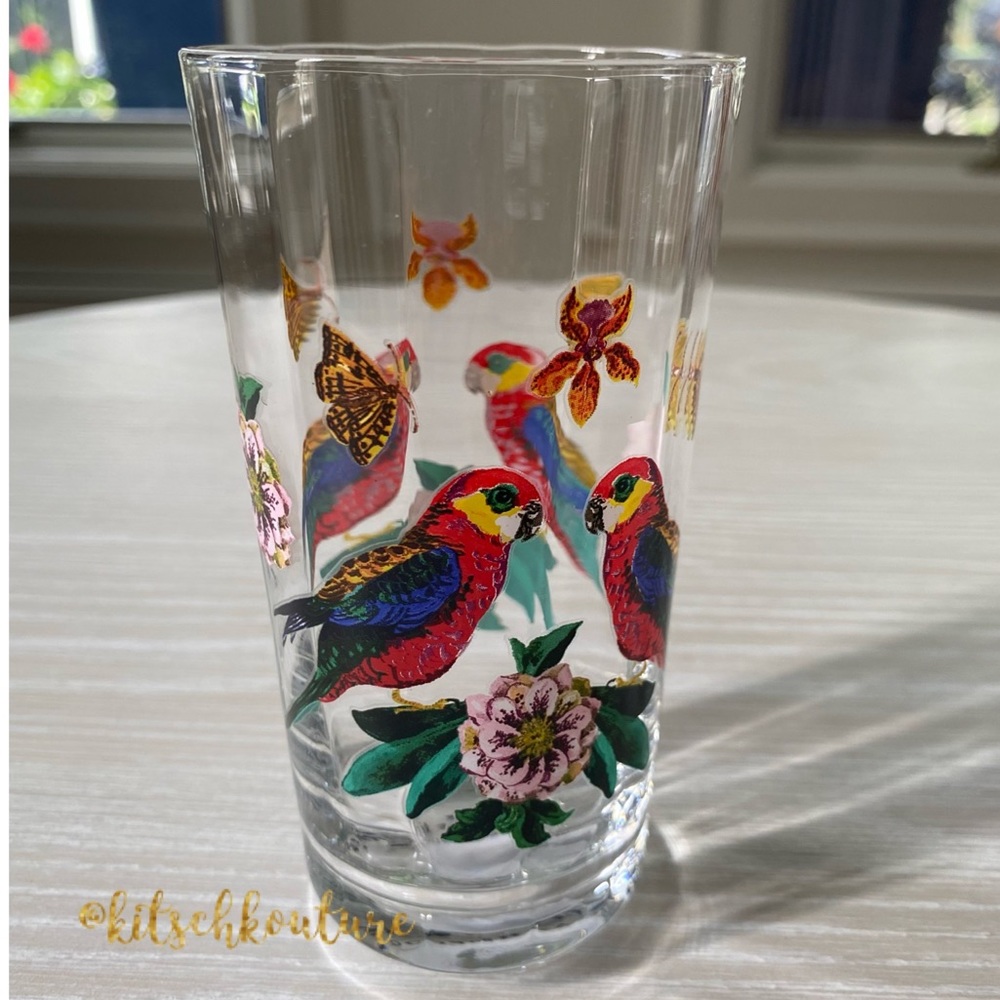Nathalie Lete Titania Parrot Glass